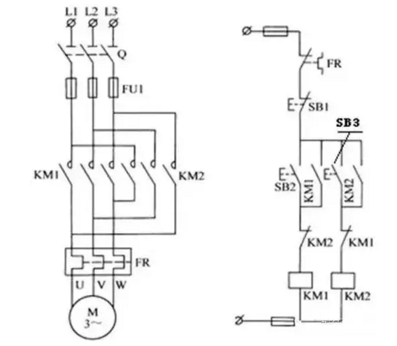 正、停、反转电路的工作原理
