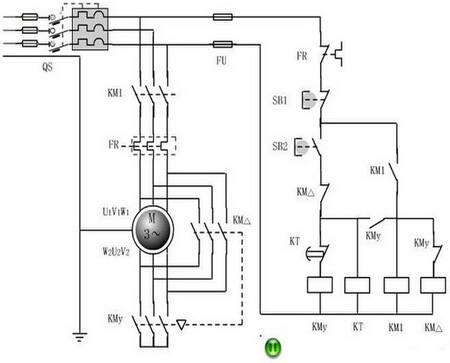 三相异步电动机星三角降压启动原理